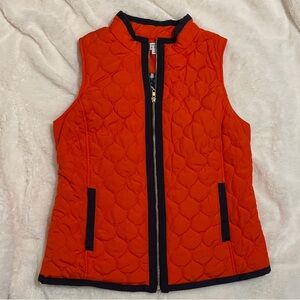 Medium Crown & Ivy Quilted Vest (Red/Bright Orange)